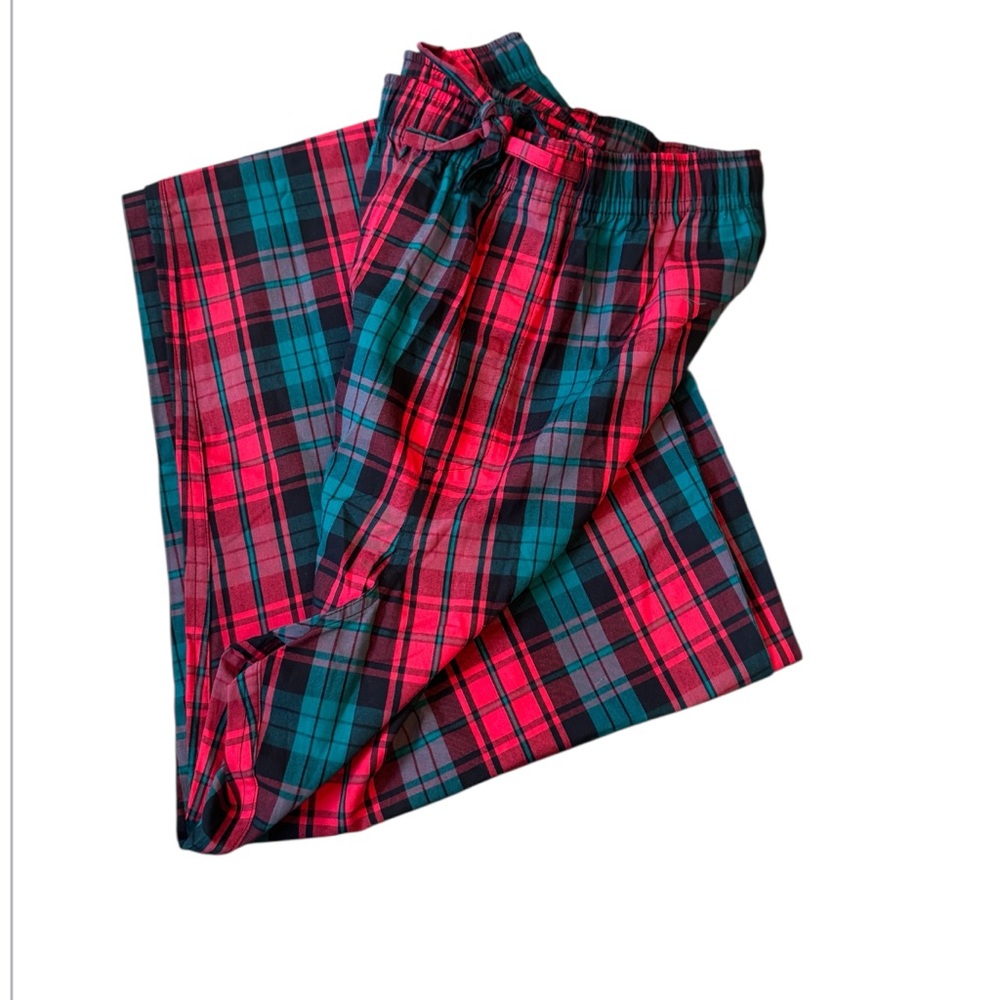Men's Cotton Poplin Pajamas Nordstrom - NEW - Size XL - RED DUOFOLD TARTAN - Picture 5 of 6
